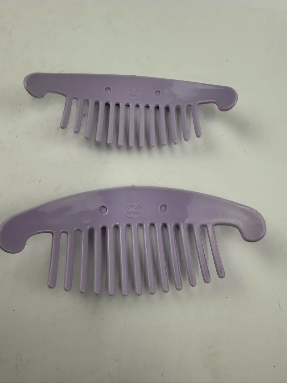 Vintage Goody 80s TZERS Hair Cincher Comb Banana Clip Pastel Purple Small 5